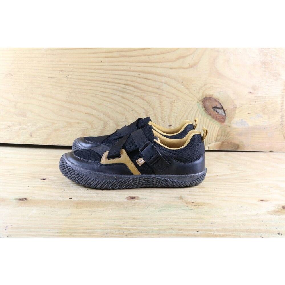 Hybrid Green Label Shoes Mens Sz 12 Rowan Black Gold Leather Sneakers